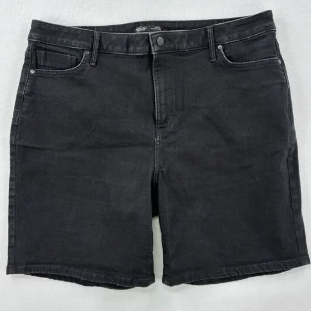 Black Denim Shorts